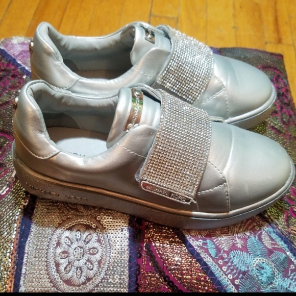 Michael Kors Blinged Velcro Straps Sneakers - Picture 5 of 6